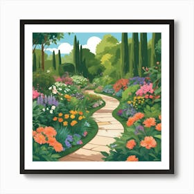 Garden Path 5 Art Print