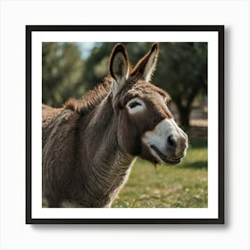 Donkey Laughing Art Print