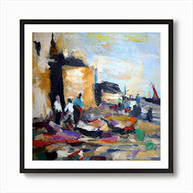 mogador harbor Art Print