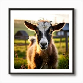 Field Domestic Agriculture Cute Nature Beautiful Rural Herd Farming Animal Farm Farm Anim (10) Art Print