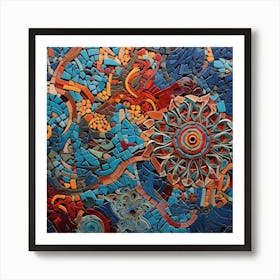 Mosaic Art Art Print