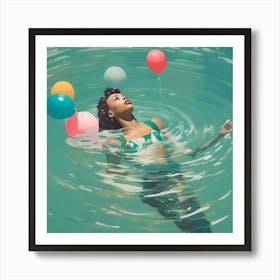 'Floating' Art Print