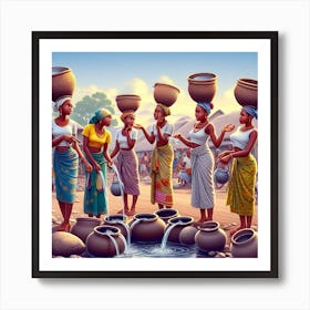Yoruba women Art Print