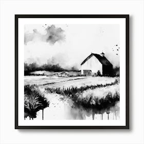 Barn In The Countryside Art Print