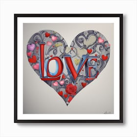 Love Heart 1 Art Print