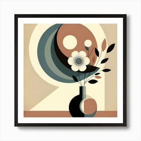 Yin And Yang In Boho Art Art Print