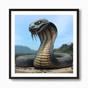 Snake Statue 2 Art Print