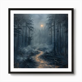 Dark Forest Art Print