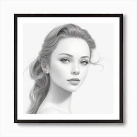 Portrait Of A Woman Art Print