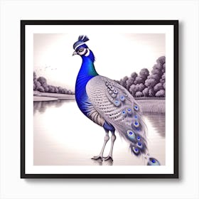 Peacock 17 Art Print