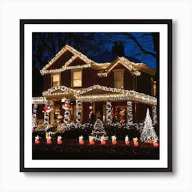 Christmas Lights 1 Art Print