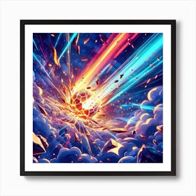 Explosion Hd Wallpaper Art Print