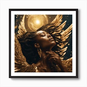 Angel Wings blessed Art Print