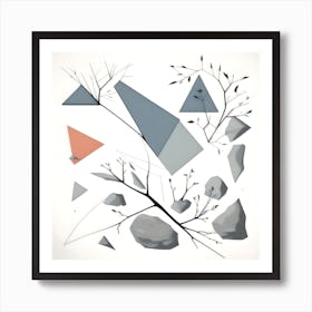 Geometric Shapes Abstract Art Print