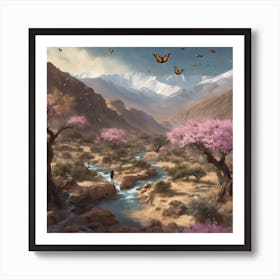 472392 The Moroccan Tafraoute Mountains, Winter, Running Xl 1024 V1 0 1 Art Print