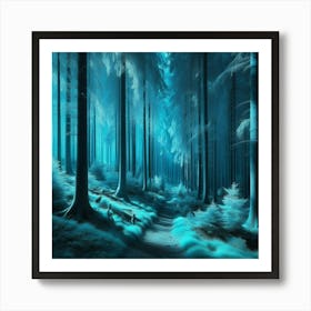 Forest Infrared Art Print