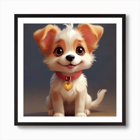 Cute Puppy Art Print