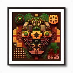 Aztec Art Art Print