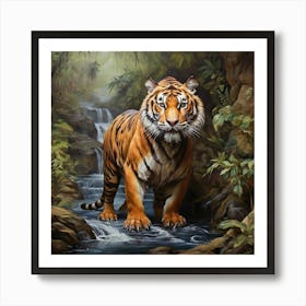 Tiger In The Jungle 1 Art Print