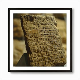 Rashid stone - ancient Egyptians & pharaohs Art Print