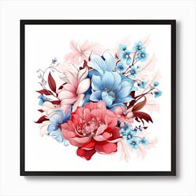 Bouquet Of Flowers 1 Art Print