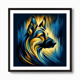 German Shepherd Dog Breed 01 Art Print