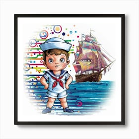 Sailor Boy Art Print