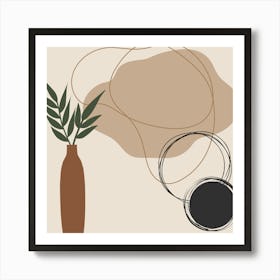 Abstract Painting , Abstract Minimalism, Modern Art, Geometric Abstraction, Digital Wall Art, Printable Wall Art, Wall Art for Print, Digital Printable Wall Art, Brown Wall Art,Abstract Aesthetic Wall Art, Abstract Minimalist Digital Wall Art . 4 Art Print