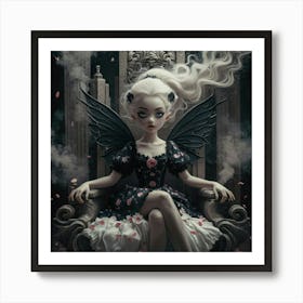 Fairy In The Throne 1 Art Print