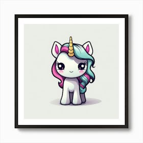 Cute Unicorn 737 Art Print