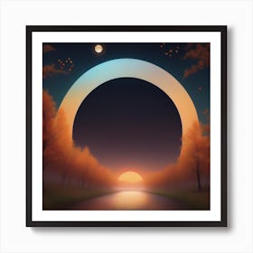 Harvest Moon Dreamscape 9 Art Print