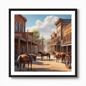 Old West Town 44 Art Print