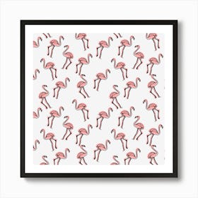 Pink Flamingos 1 Art Print