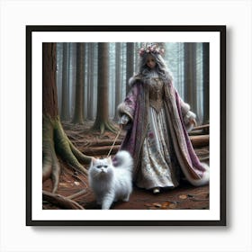 Fairy In The Forest 45 Art Print