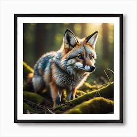 Fox In The Forest 1 Art Print