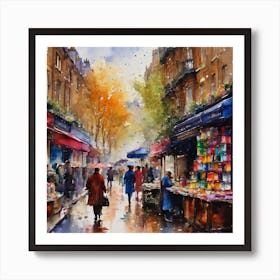 Paris Market Art Print