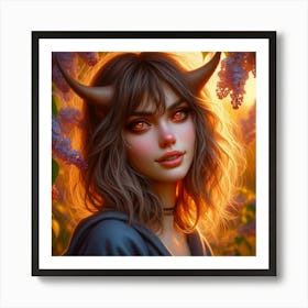 Devil Girl Art Print