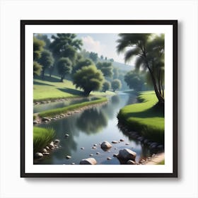 Landscape Painting 163 Art Print