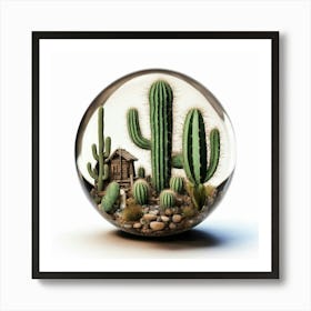 Cactus Ball Art Print