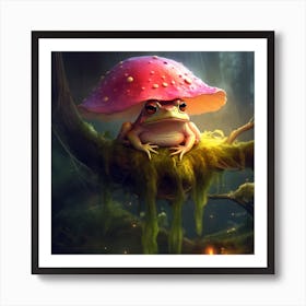 Myeera Enchanted First Glowing Lights Cute Looking Frog In A Gi 8d72a5dd 7182 4fb5 A45b C3d7344fd20a Art Print