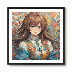 Puzzle Princess Art Print