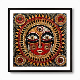 Sun Face 1 Art Print