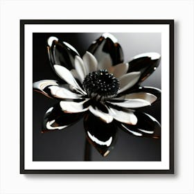 Black And White Flower Art Print