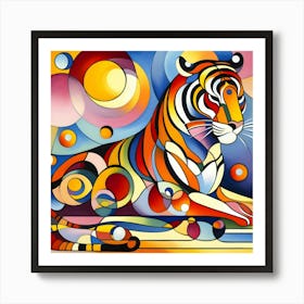 Abstract Tiger 1 Art Print