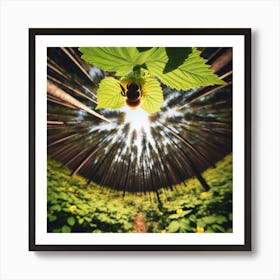 Bee In The Forest 1 Art Print