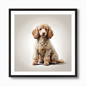 Poodle Puppy Affiche