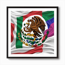 Flag Of Mexico Art Print