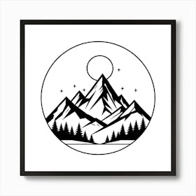 Mountains In The Sky 6 Art Print