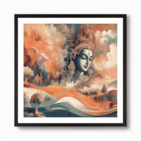 Lord Krishna 9 Art Print