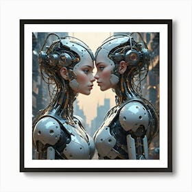 Symbiotic Minds Of The Future Art Print